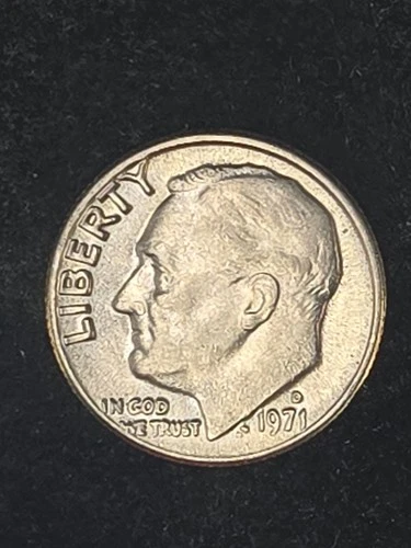 1971-D Roosevelt Dime — photo from the most recent tracked eBay sale