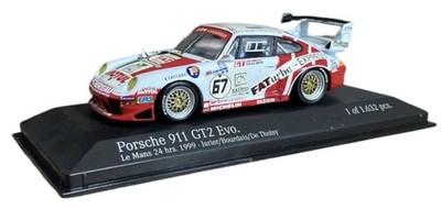 Minichamps 1/43 1999 Porsche 911 GT2 EVO Le Mans Jarier / Bourdais 430996767