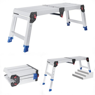 Foldable Aluminum Work Platform, 12.7 lb, Easy-Installation, Capacity of 500 ...
