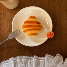 Croissant Earphone Case For Apple Airpods 4 1 2 3 Pro Cute Silicone Soft Cover