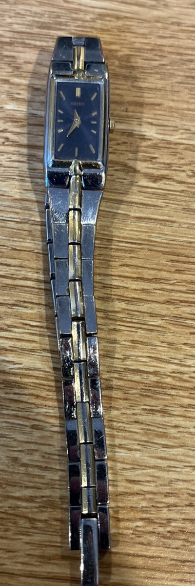 Seiko Ladies Two Tone Watch Stainless Steel Japan Quartz 2E20-7479 RO Vintage Seiko 2E20-7479 R0 Ladies Wristwatch | Occasion  main image 2