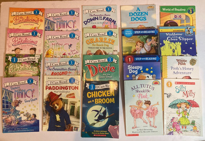 GIRLS Lot LEVEL 1 Step into Reading I CAN READ Pinkalicious  NANCY Lot of 20