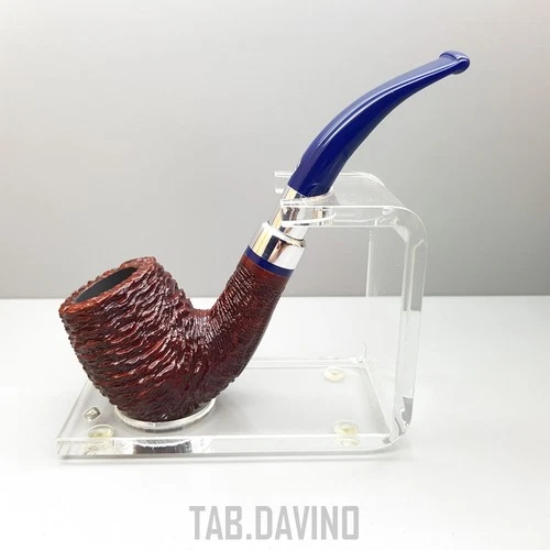 SAVINELLI ELEGANCE 606 RUSTICATED DARK BROWN PIPE 9MM PIPE MADE IN ITALY