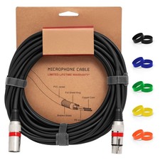 XLR Male to XLR Female Microphone Cable 3, 6 , 10 Metre Balanced  Mic Lead