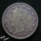 1890-P Liberty Nickel — photo from another recent sale
