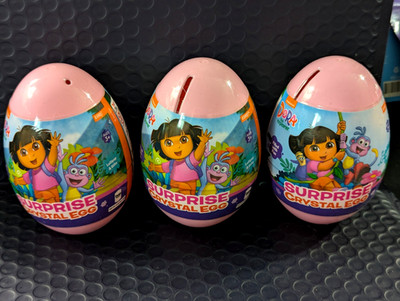4 lot Dora Explorer Paw Patrol Nickelodeon Surprise Crystal Egg Mystery Toy Gift