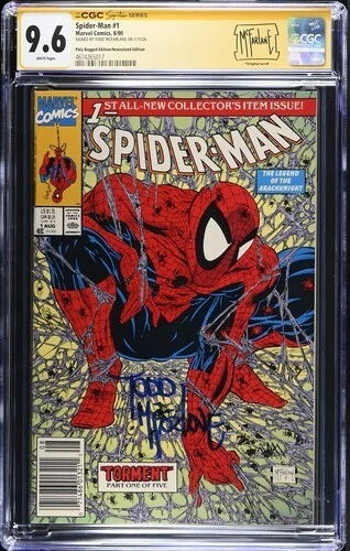 Amazing Spider-Man #1 CGC 9.6 SS McFarlane Signed Poly-Bag Newsstand Lizard Key