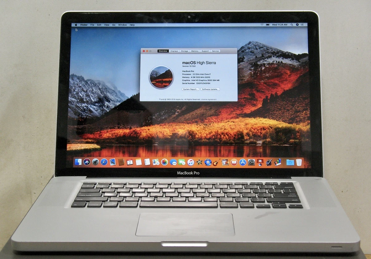 MacBook Pro macOS 10.13, High Sierra 2011 Released for sale | eBay