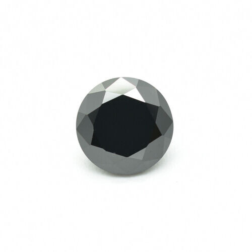 Jet Black Cubic ZIrconia Round 2.5mm Black Loose gemstone 250pieces $ 5 only - Picture 1 of 3