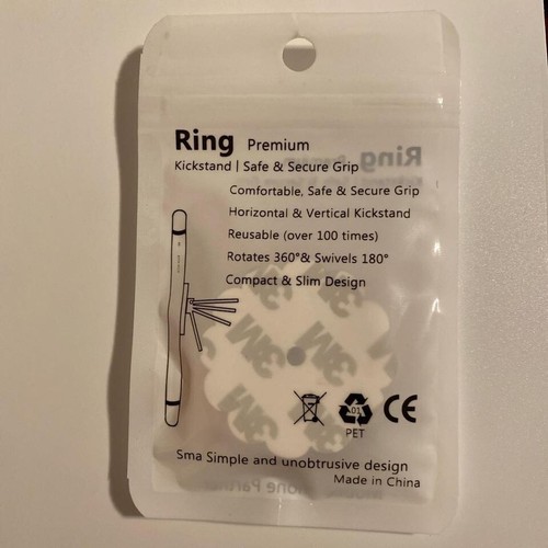 Porta Anello Cellulare Fiore, 360 Girevole Metallo Anello Dito Presa Grip - Foto 3 di 3