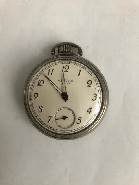 Vintage WESTCLOX POCKET BEN Pocket Watch Runs eBay