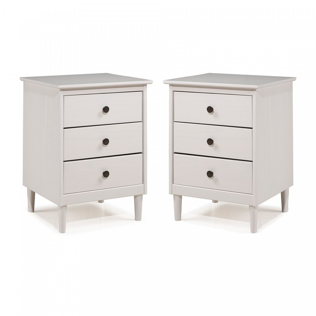Furniture Of America Bisbee Cognac Finish Modern 3 Drawer Bedroom Nightstand For Sale Online Ebay