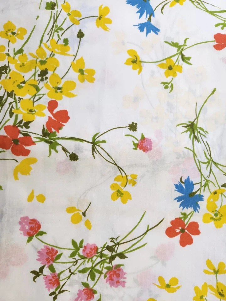 Fieldcrest Vintage Twin Flat Sheet & Standard Pillowcase Set "Fragrance" Floral  - Image 2 of 4