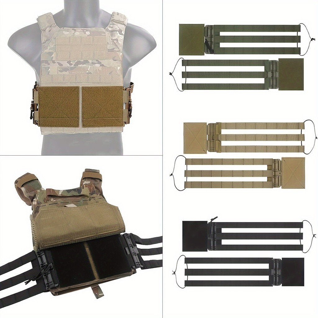 Nylon Molle Vest with Quick Release Buckle Universal Tactical Belt-image