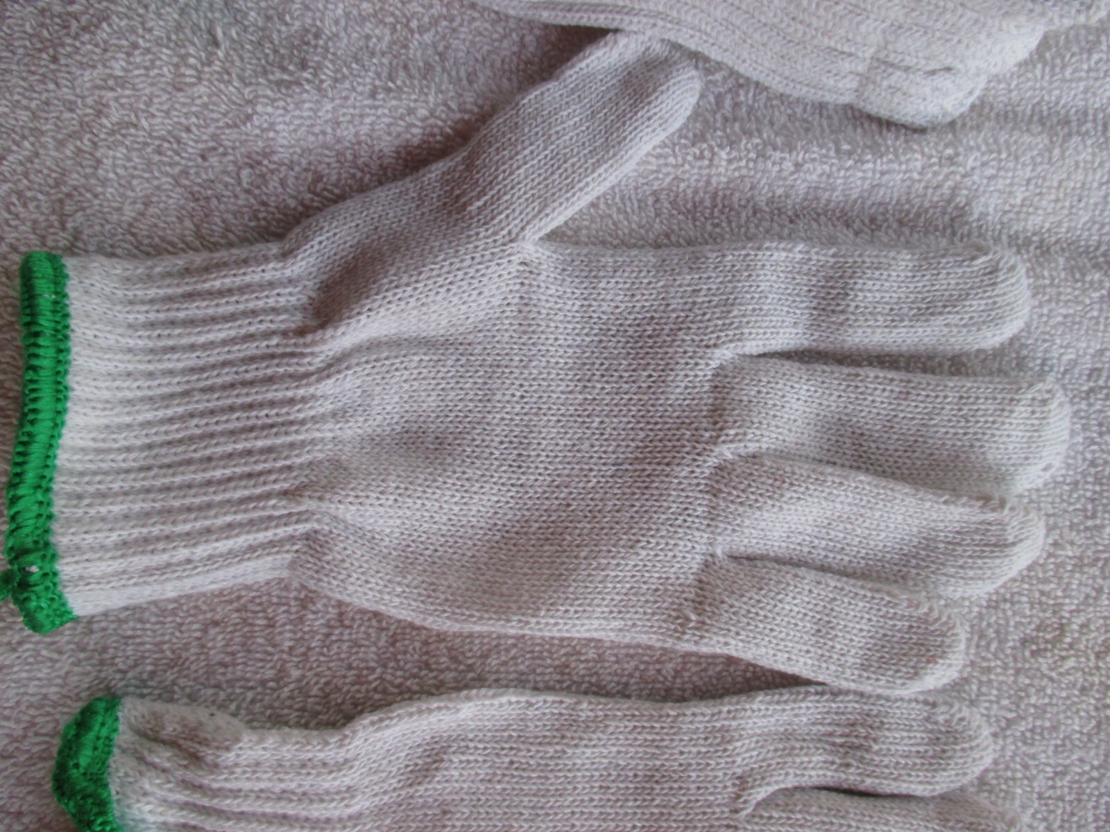 6 PAIR COTTONPOLYESTER KNIT GLOVES LARGE SIZE BBQ GLOVES eBay