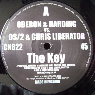 DJ Oberon - The Key / VG+ / 12''''