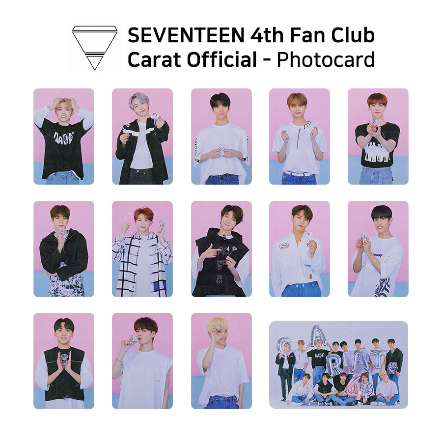 SEVENTEEN Fan Club Carat 4th term Goods Official Photocard SEVENTEEN Fan Club Carat 4th term Goods Official Photocard