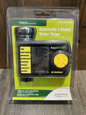 MELNOR AquaTimer 3015 Automatic 1 Outlet Water Timer 558-026 LCD Screen -