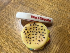 Vintage Vinyl Squeak food items - set of 2
