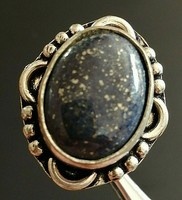 BEAUTIFUL POST MEDIEVAL VINTAGE SILVER SEAL RING WITH STONE