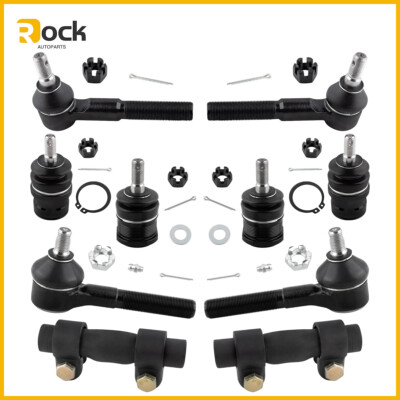 10Pcs Front Lower Upper Ball Joints Tie Rod End Fits Dodge Dakota 91-96 4WD K778