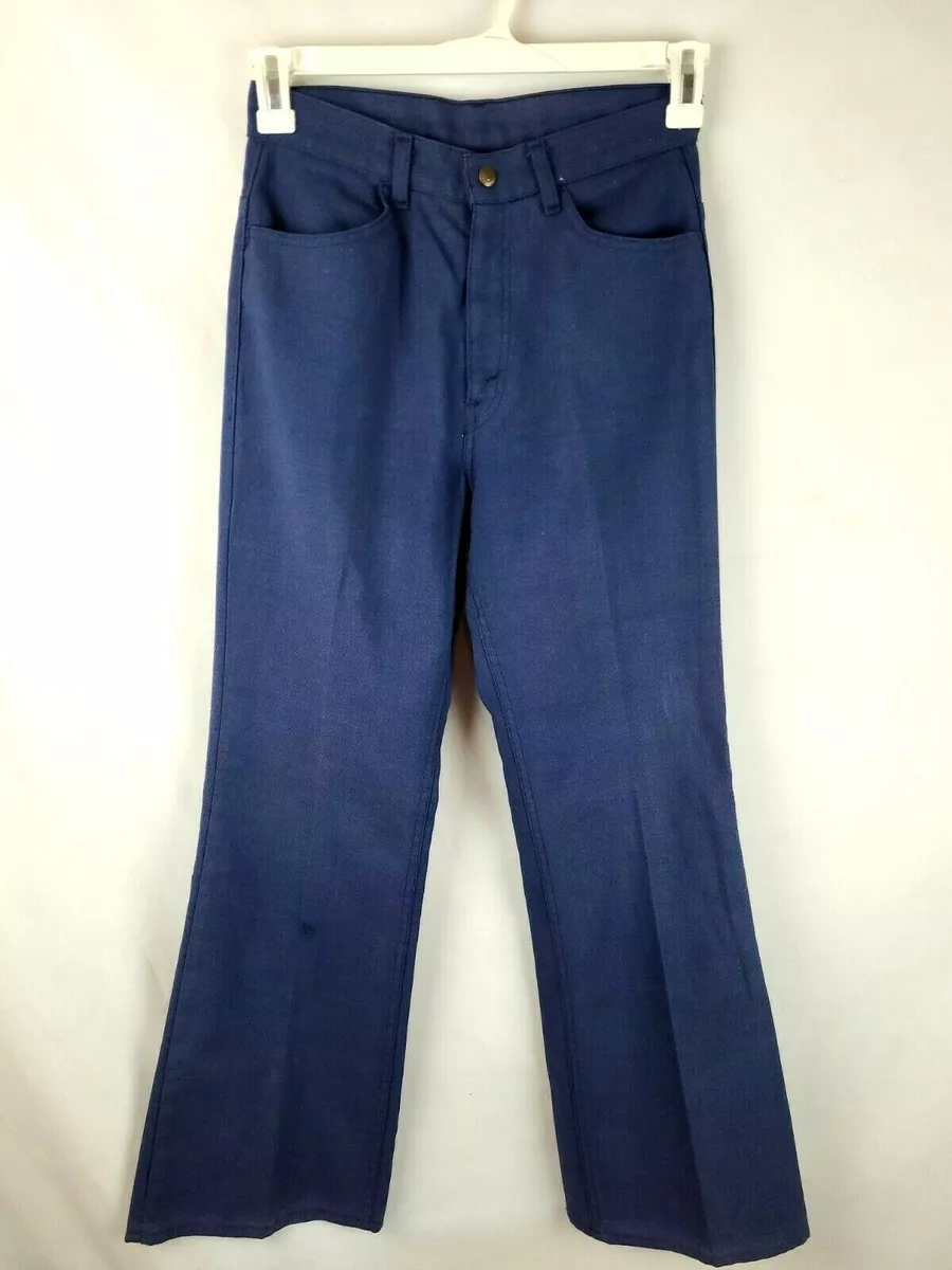 Vtg Levis Big E for Gals Sta- Prest High Rise Bell Bottom Flare Pants Blue