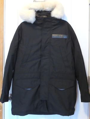 Coach 3-in-1 Shearling Parka (S) Down Puffer Jacket Black