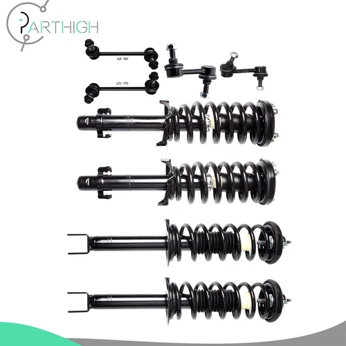 8pc for 2008-2012 Honda Accord Front and Rear Struts w/Coil Spring + Sway Bars