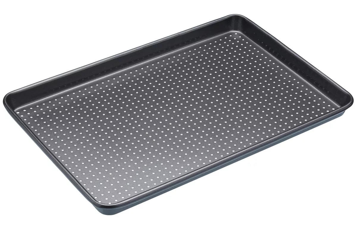 Masterclass Perforated Crusty Bake 39cm x 27cm Non Stick Large Baking Sheet  Tray