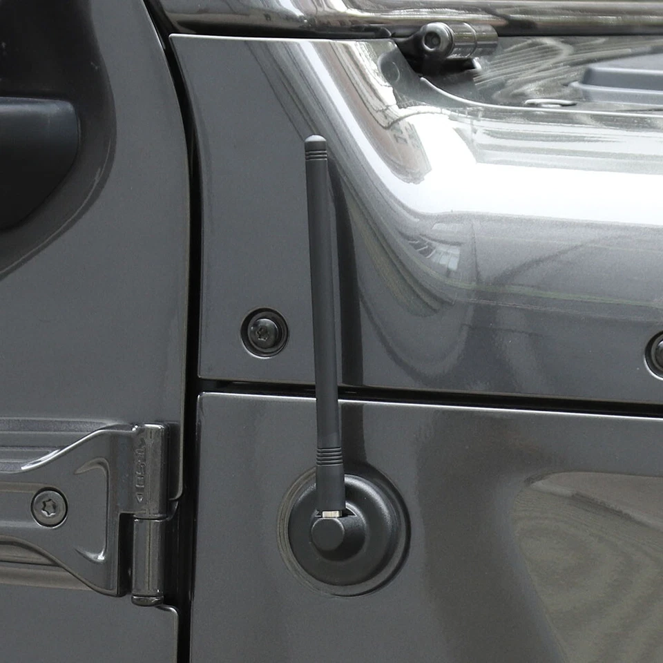 7'' AM/FM Radio Short Roof Aerial Antenna Fit Jeep Wrangler JK JL Accessories - Imagem 2 de 4