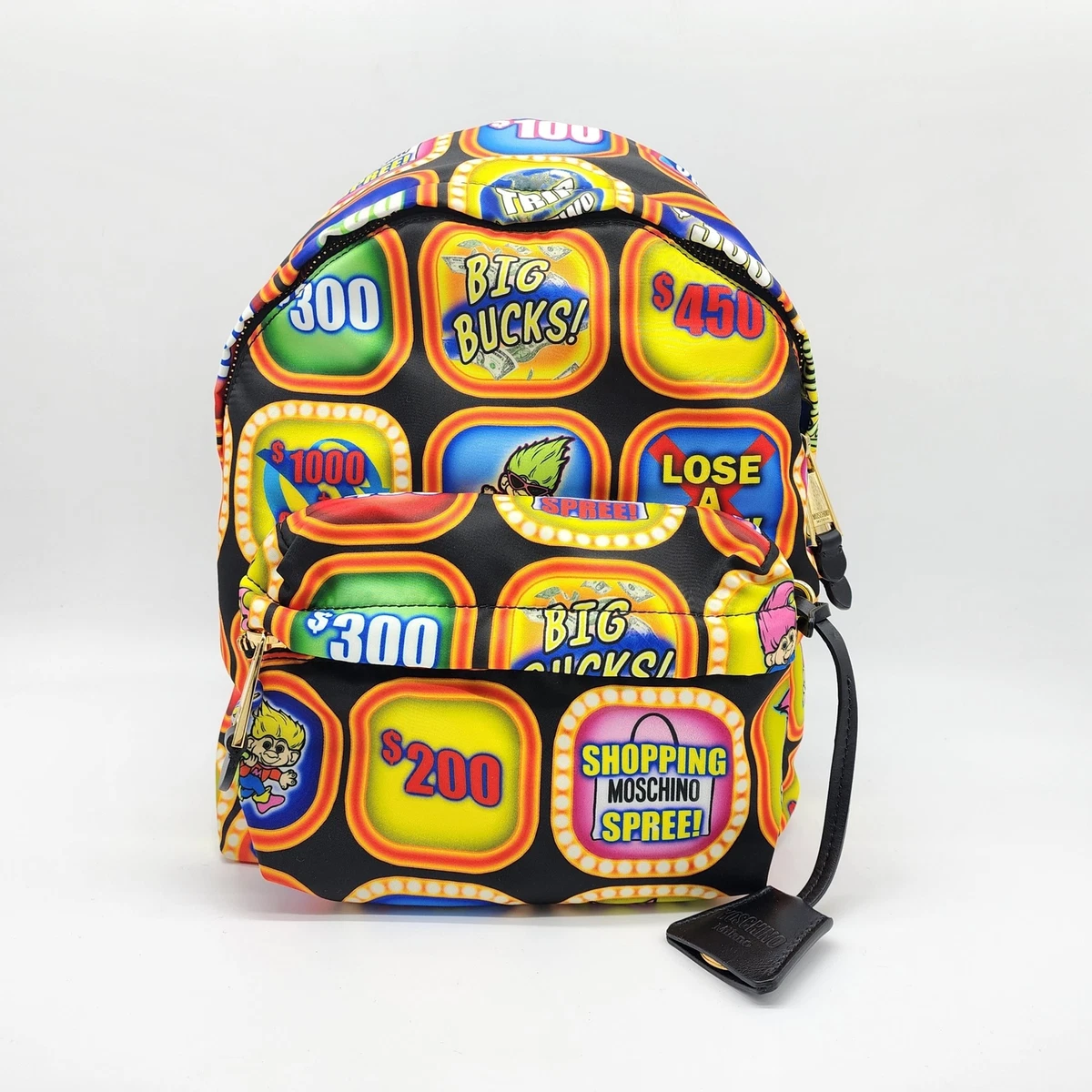 AW17 Moschino Couture Jeremy S. Transformers Blue Yellow Black Print Backpack Transformers Bumblebee Autobots Strong School Backpack Book  main image 2