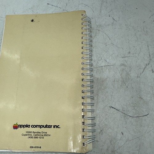 Vintage 1980-81 Apple II DOS Manual Disk Operating System Spiral Bound - Picture 8 of 14