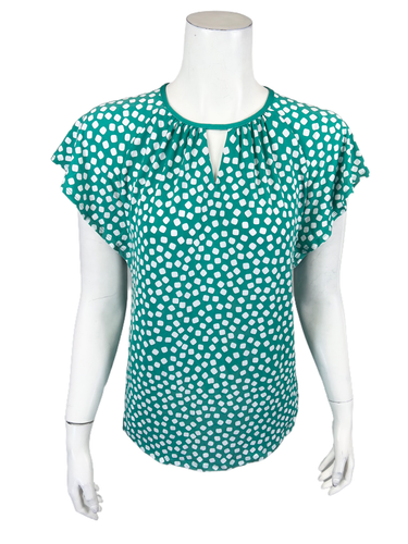 Liquid Knit Flutter Sleeves Tops 