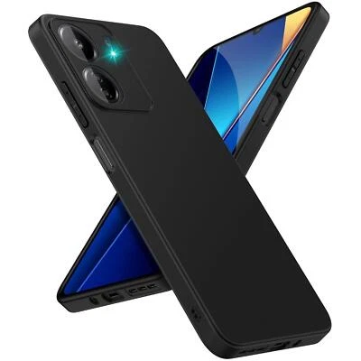 Schutzhülle für Xiaomi Redmi 13C Handy Hülle Silikon Case Cover Tasche Schwarz