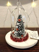 Bath & Body Works Holiday Christmas Tree Cloche 3-Wick Candle Topper Magnet