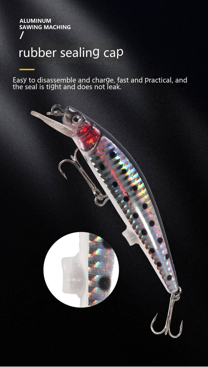 Banjo Minnow 006 - 110 Piece Fishing System Genetic Glow Soft Plastic Lures  Set | eBay