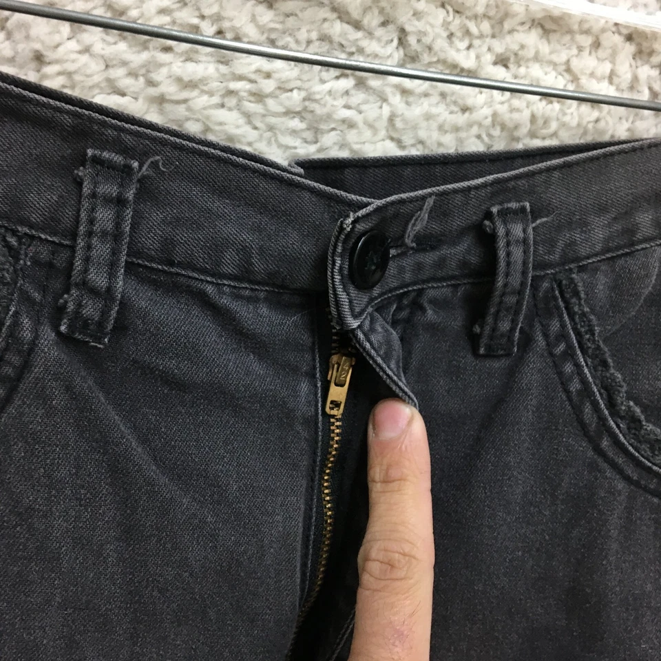 VINTAGE Cherokee Jeans 14 Womens Black High Rise Mom Tapered Dark Wash Denim USA - Image 3 of 4