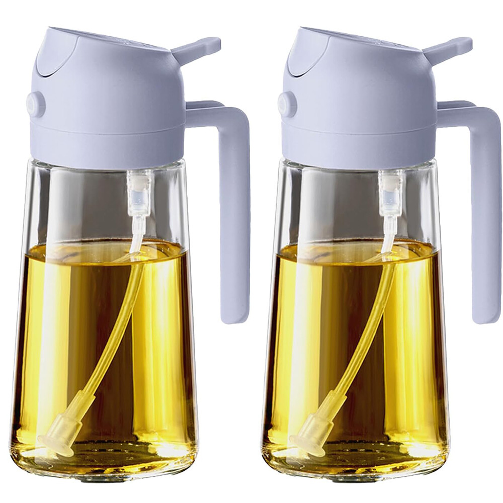 16oz Oil Dispenser Bottle for Kitchen,2 in 1 Olive Oil Dispe