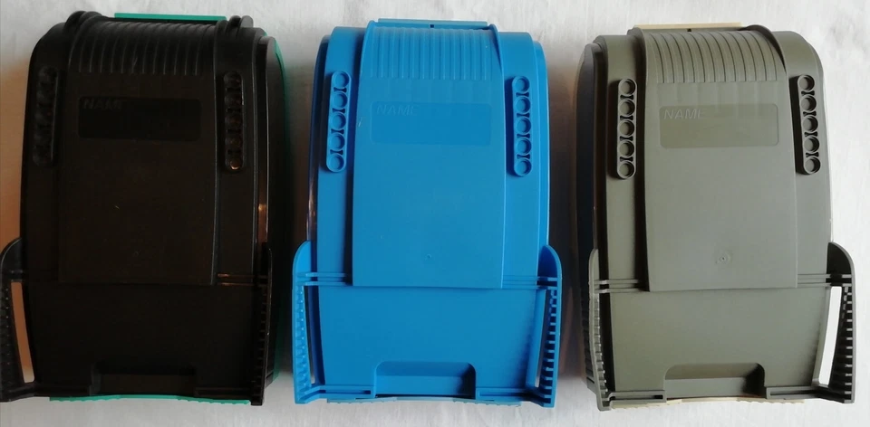 LEGO Technic Konvolut 3 Boxen Türkis Blau Beige mit Figuren Slizer. Vintage. - Bild 2 von 4