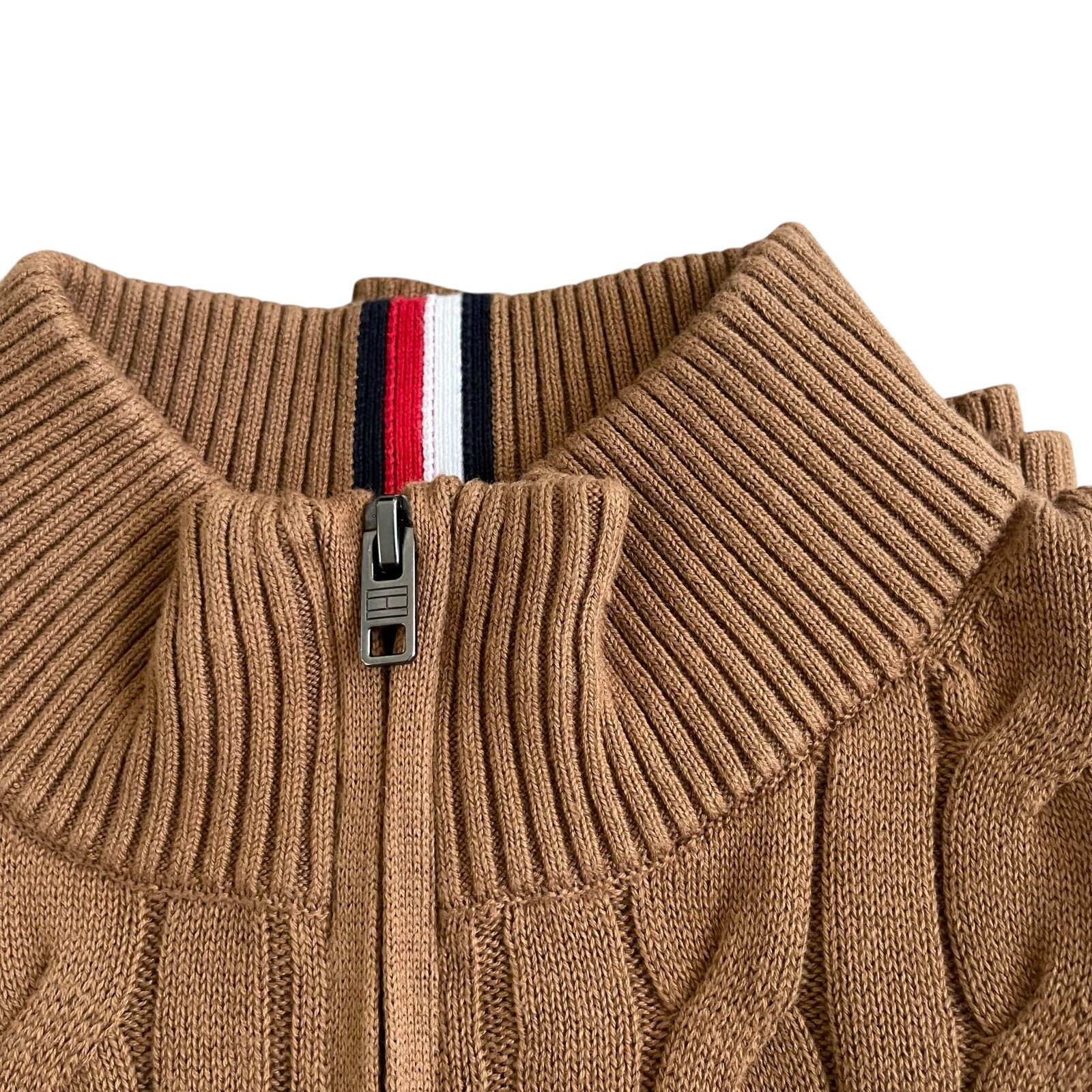 Tommy Hilfiger Men's Cable Knit Quarter Zip Sweater - Regular Fit image 10