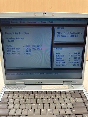 Sarasota MSL 8175 Intel Pentium 4 524MB RAM Ohne HDD Retro Notebook