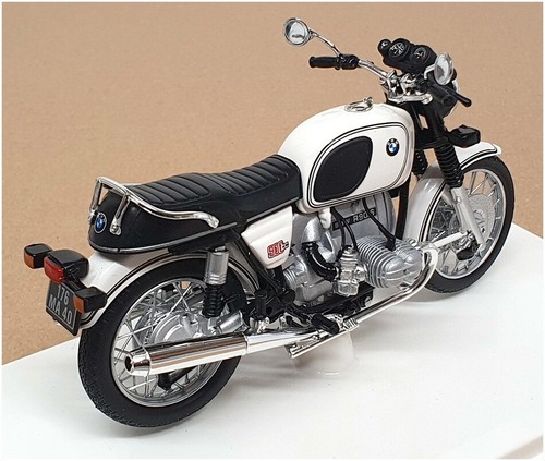 Norev 1/18 Scale 182036 - BMW R90 Motorcycle - White - Foto 2 di 5