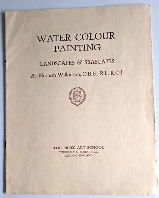 Water Colour Painting-Landscapes & Seascapes-Norman Wilkinson-OBE RI ROI-1930