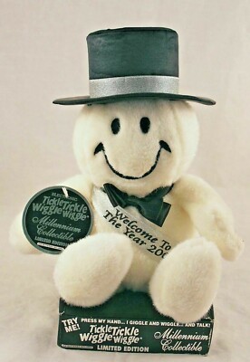 2000 Millennium Snowman Plush Tickle Tickle Wiggle Wiggle