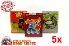 5X CLEAR PLASTIC PROTECTIVE BOX SLEEVE FOR STANDARD ATARI 2600 GAMES (SIZE A)