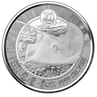 #ad 2023 Cayman Islands Stingray 1 oz prooflike in capsule $107.18