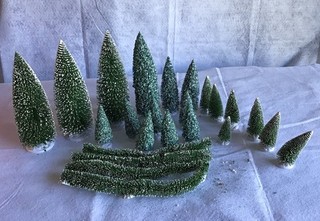 Lemax Christmas Village Trees. Assorted