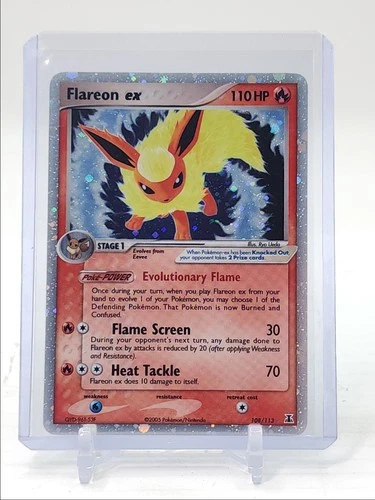 FLAREON EX 2005 POKEMON DELTA SPECIES RARE REVERSE HOLO RARE 108/113 Q3562