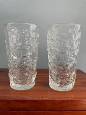 Anchor Hocking Clear Lido Milano Glass Tumbler Juice 5 inches Set of 2