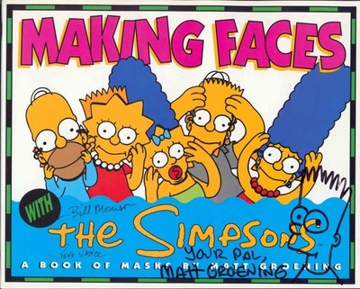 The Simpsons Making Faces: A Book of Masks, SIGNED!